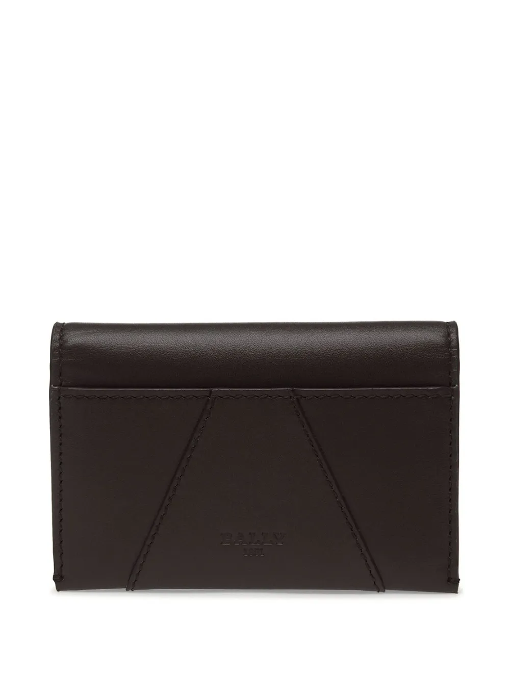 Bally Logo-stamp Leather Wallet In Black