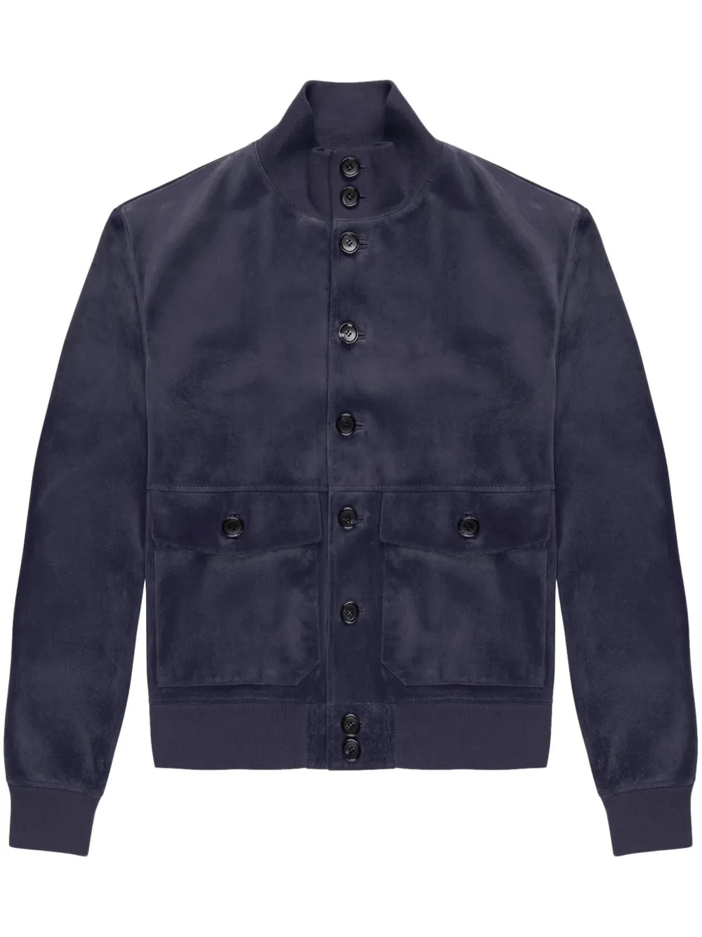 Bally Suède bomberjack Blauw