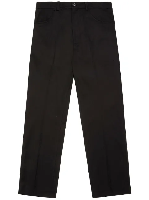 Bally pressed-crease straight-leg trousers 