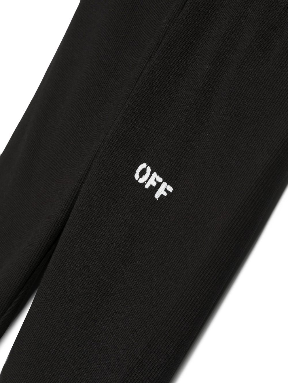 Shop Off-white Logo-print Cotton Shorts In Black
