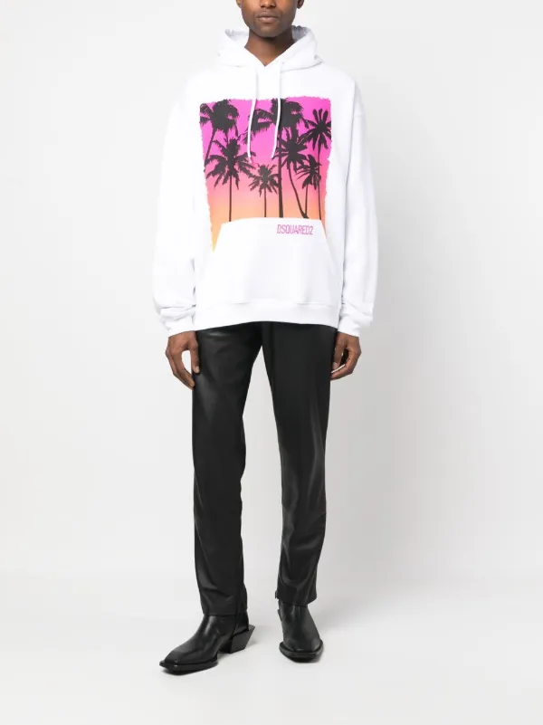 【関税/送料無料】D SQUARED2*パームツリー パーカー/フーディ DSQUARED2 パームツリー パーカー | ブラック | FARFETCH JP