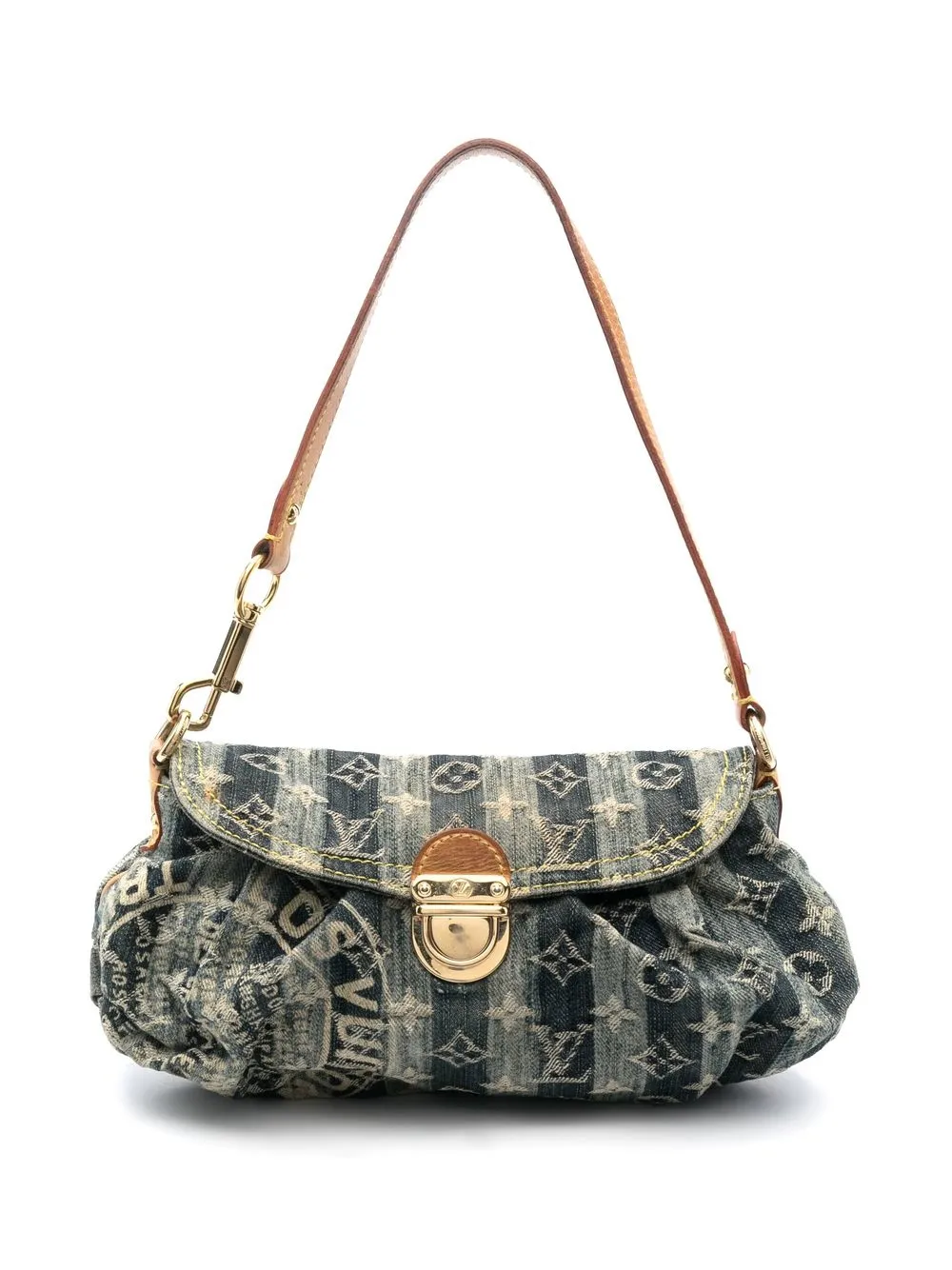 

Louis Vuitton pre-owned Monogram Denim Pleaty Raye shoulder bag - Blue