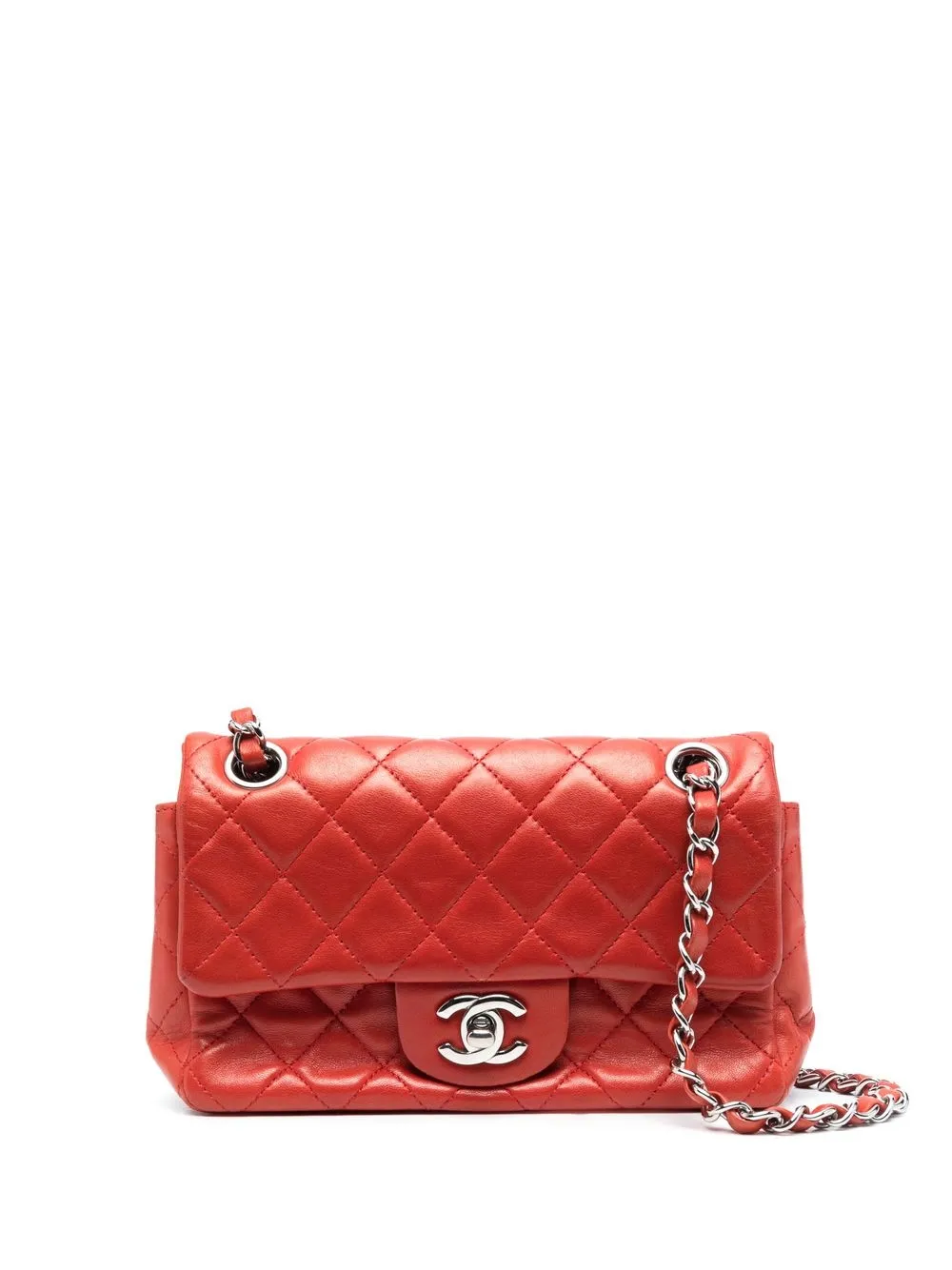 

CHANEL Pre-Owned bolsa de hombro Classic Flap mini 2011 - Rojo