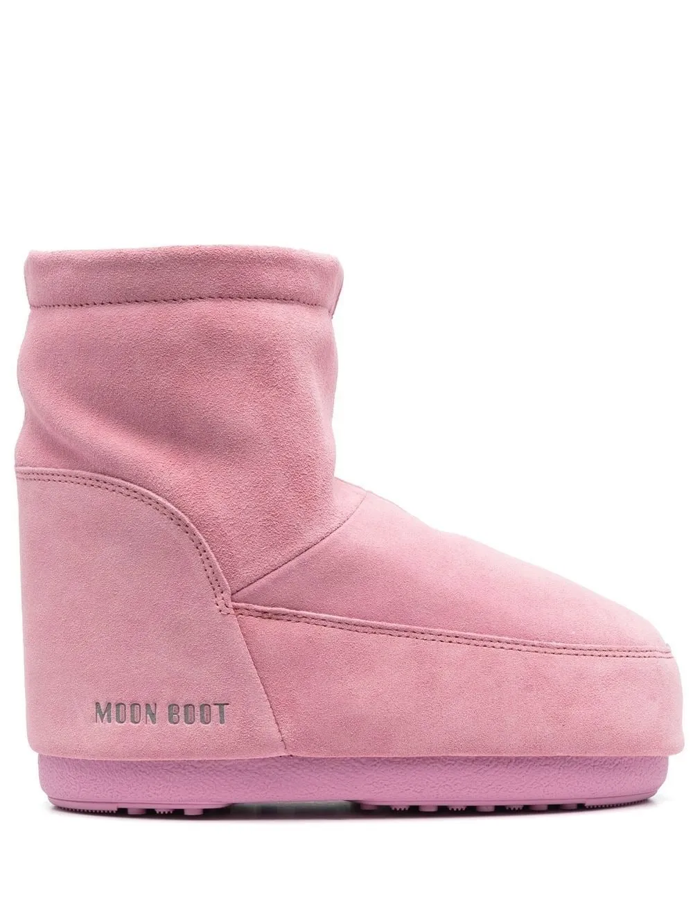 Moon Boot Icon Low Suede Snow Boots In Pink