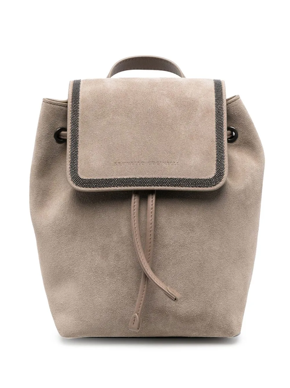

Brunello Cucinelli stud-trim backpack - Neutrals