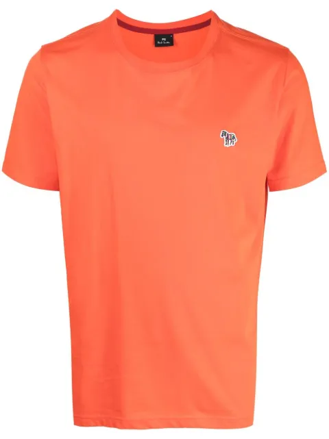 Zebra embroidered-logo t-shirt