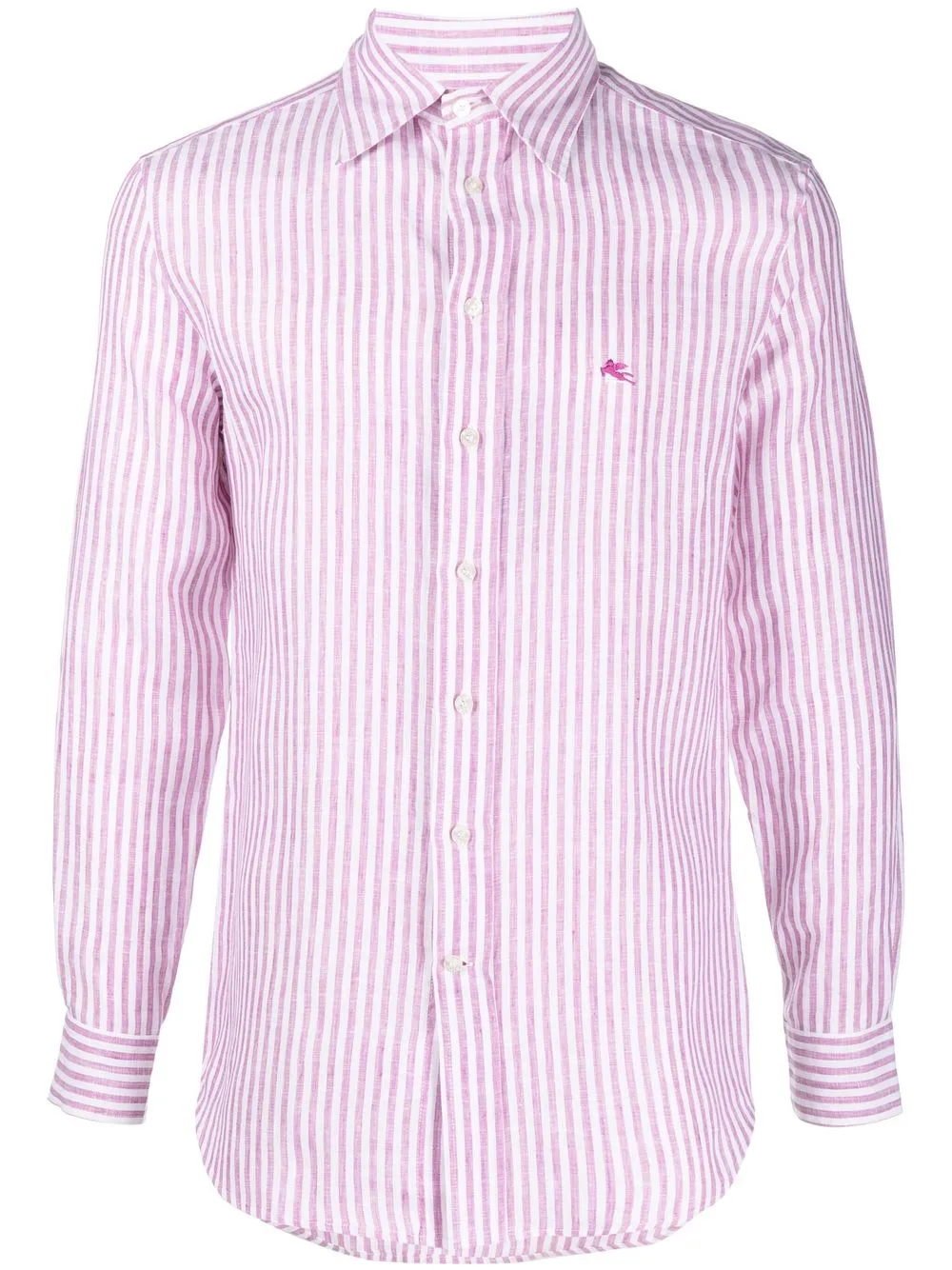 

ETRO camisa manga larga con rayas estampadas - Morado