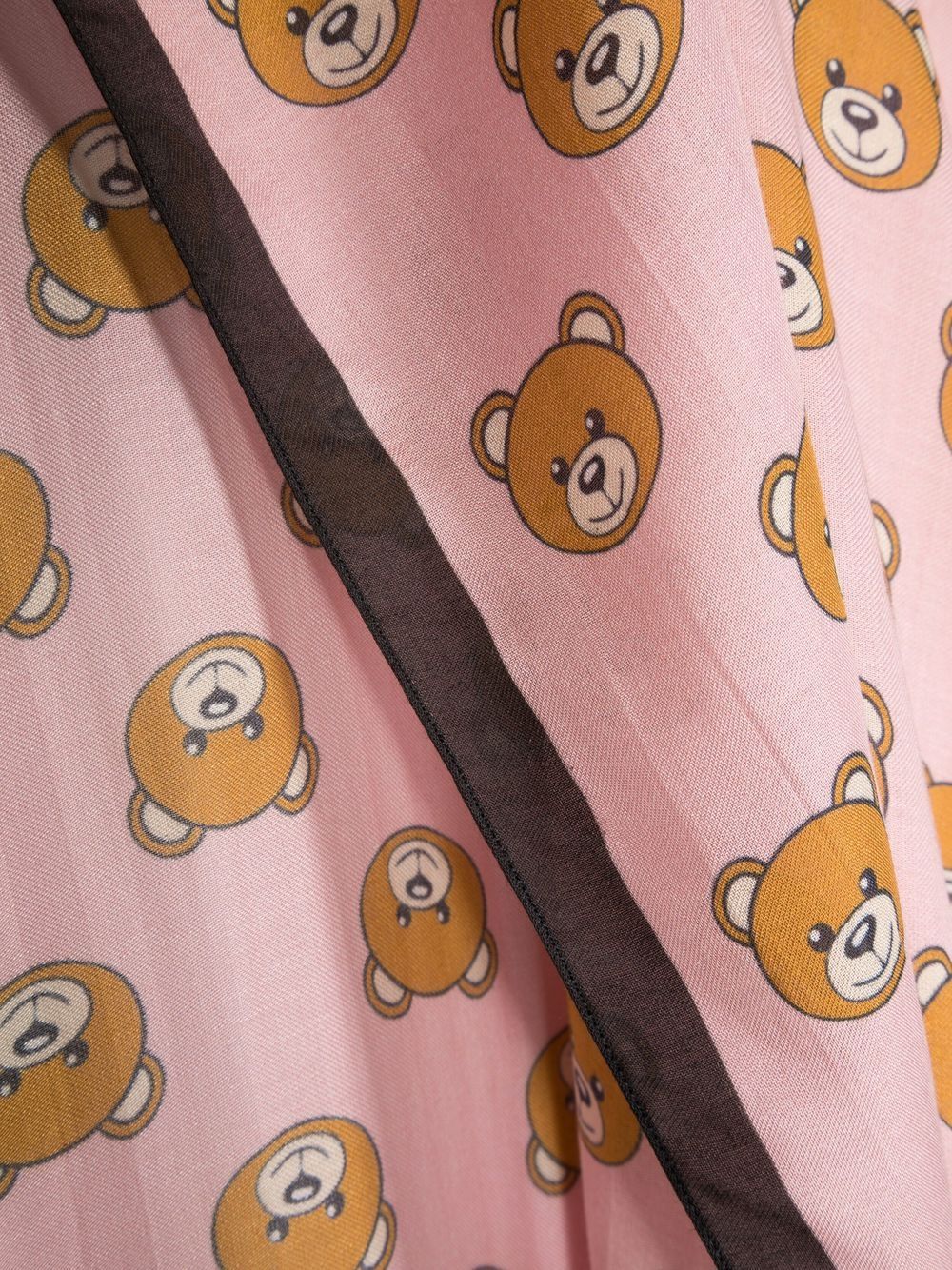 Shop Moschino Teddy Bear-print Scarf In Pink