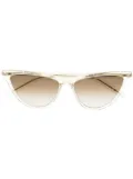 Saint Laurent Eyewear transparent cat eye sunglasses - Yellow