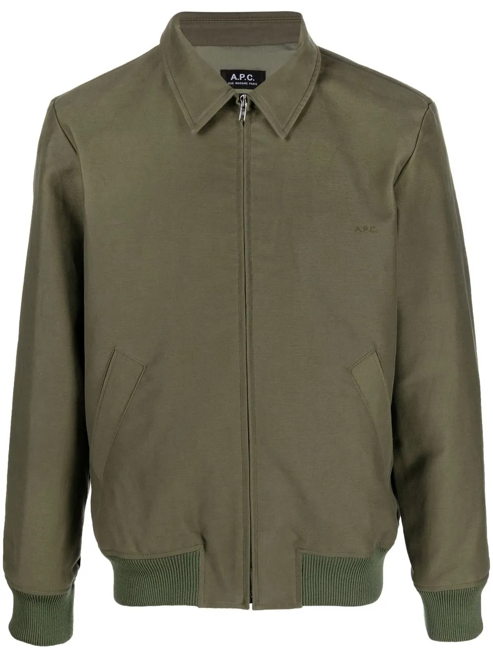 

A.P.C. sobrecamisa con cierre - Verde