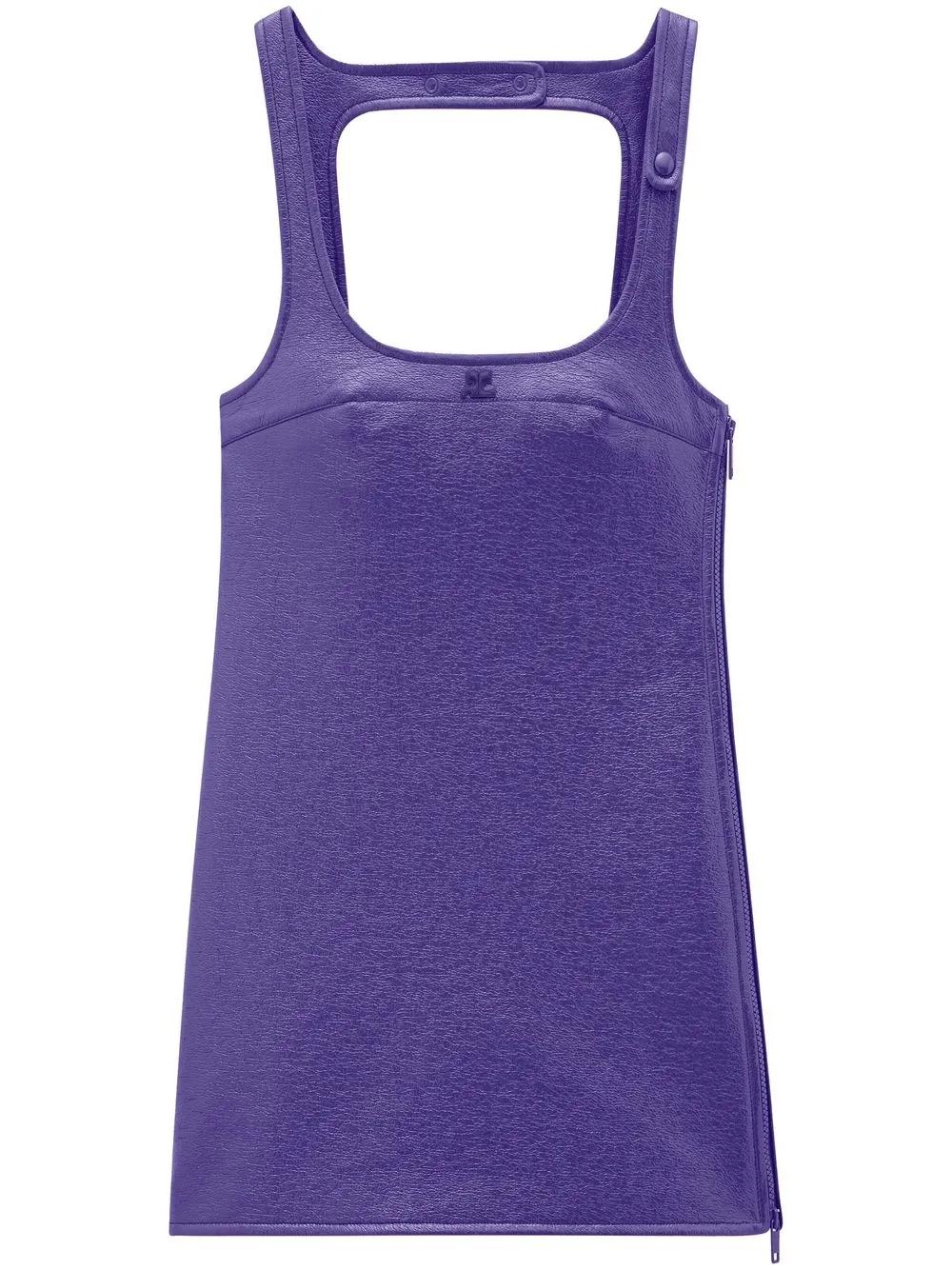 

Courrèges vinyl mini dress - Purple