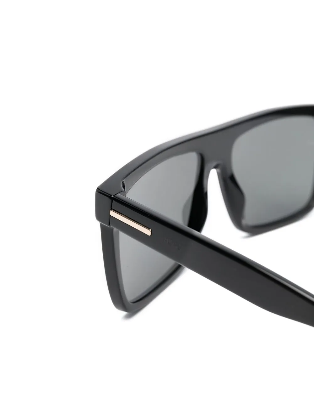 Hugo Boss Square-frame Sunglasses In Schwarz