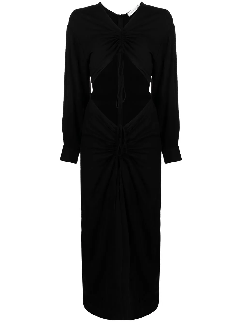 

Christopher Esber ruched-detail V-neck dress - Black