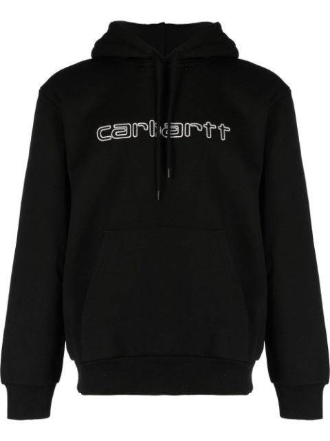 Carhartt WIP - embroidered-logo long-sleeve hoodie