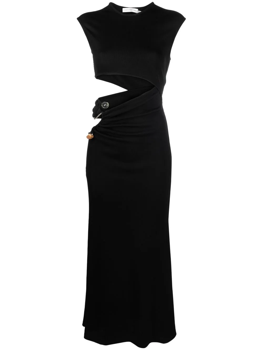 

Christopher Esber ruched-detail cap-sleeves dress - Black