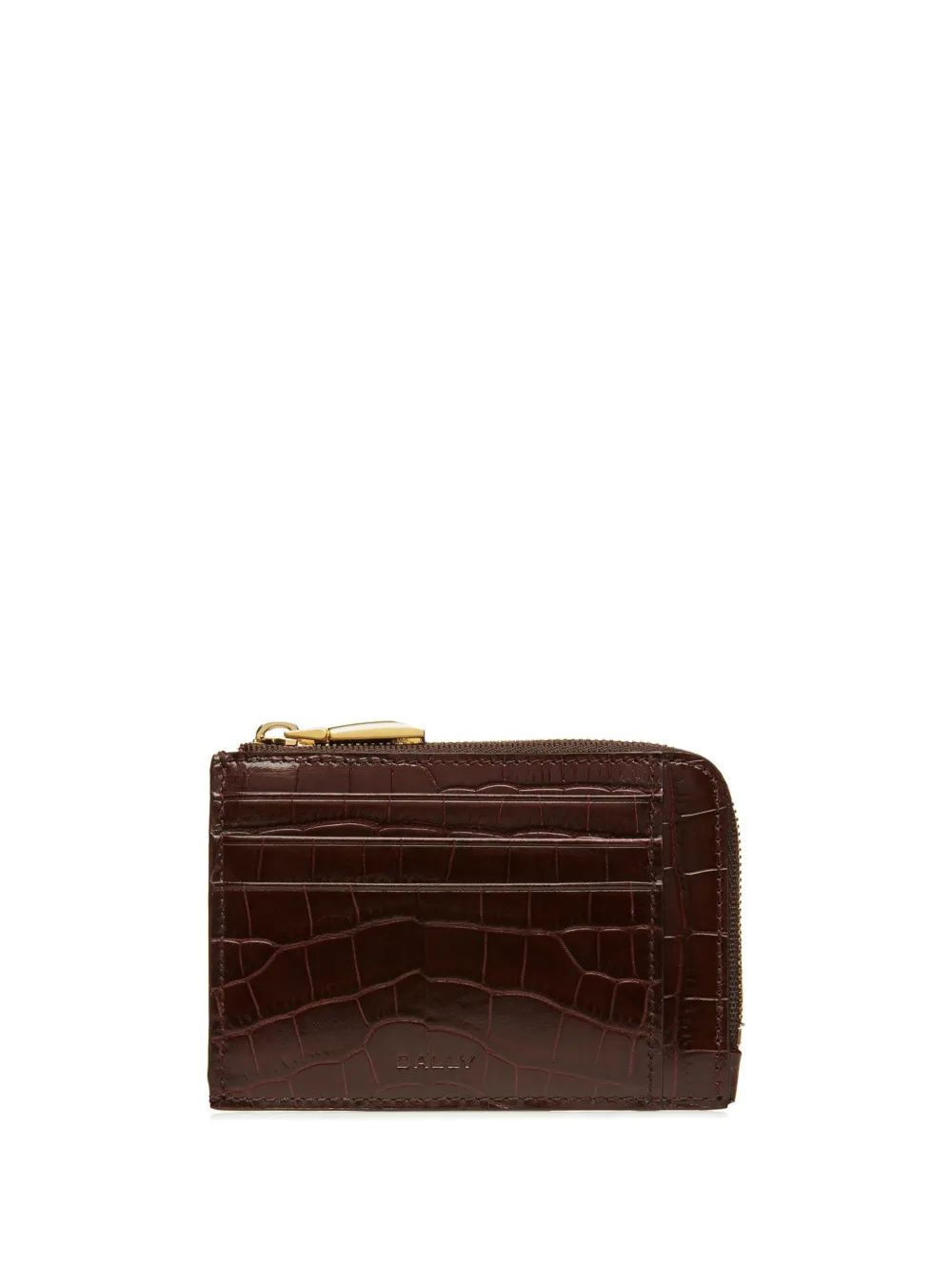 Bally tarjetero con efecto de piel de cocodrilo | marrón | Image 1
