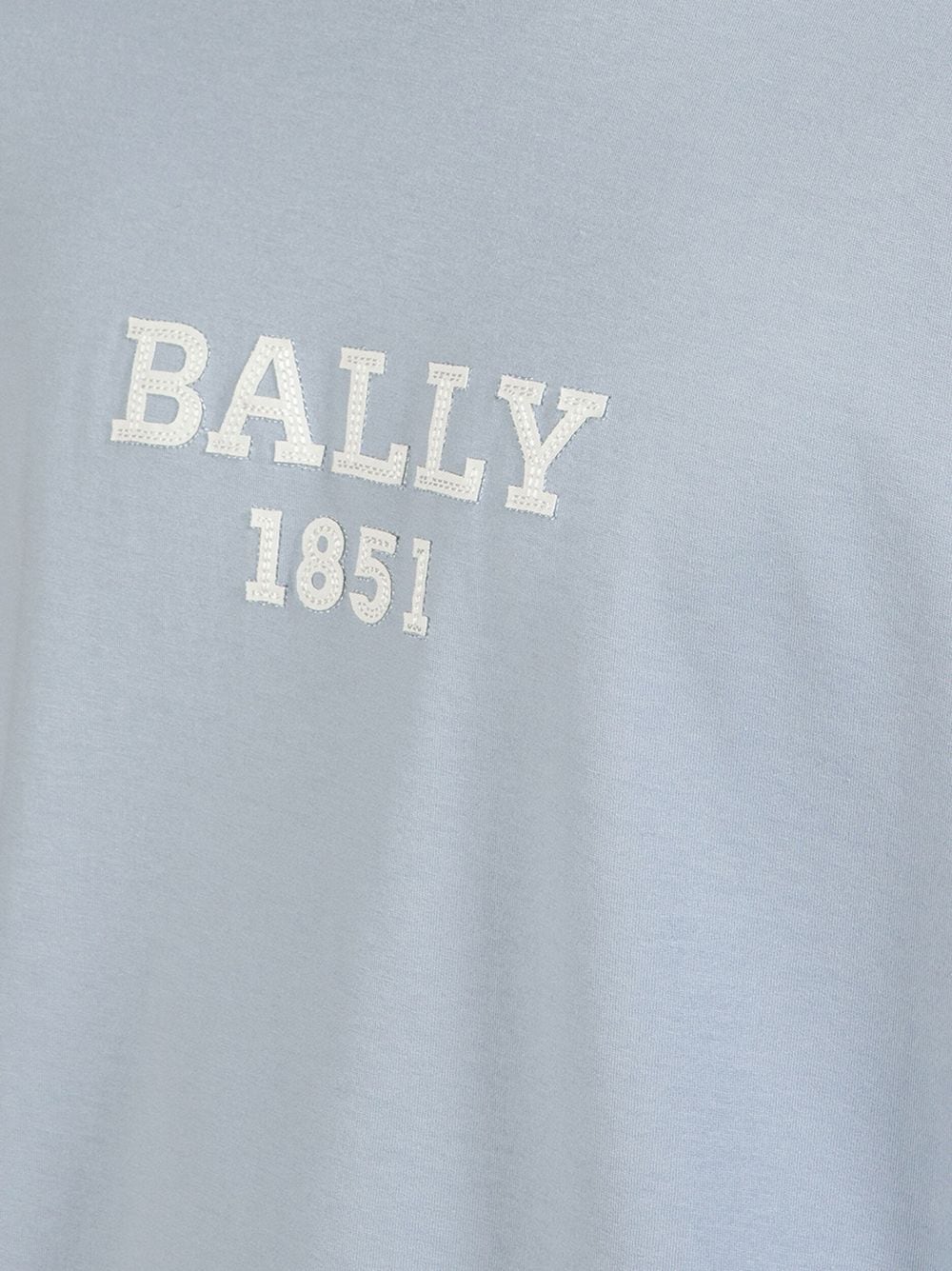 Bally logo-patch cotton T-shirt - Blauw