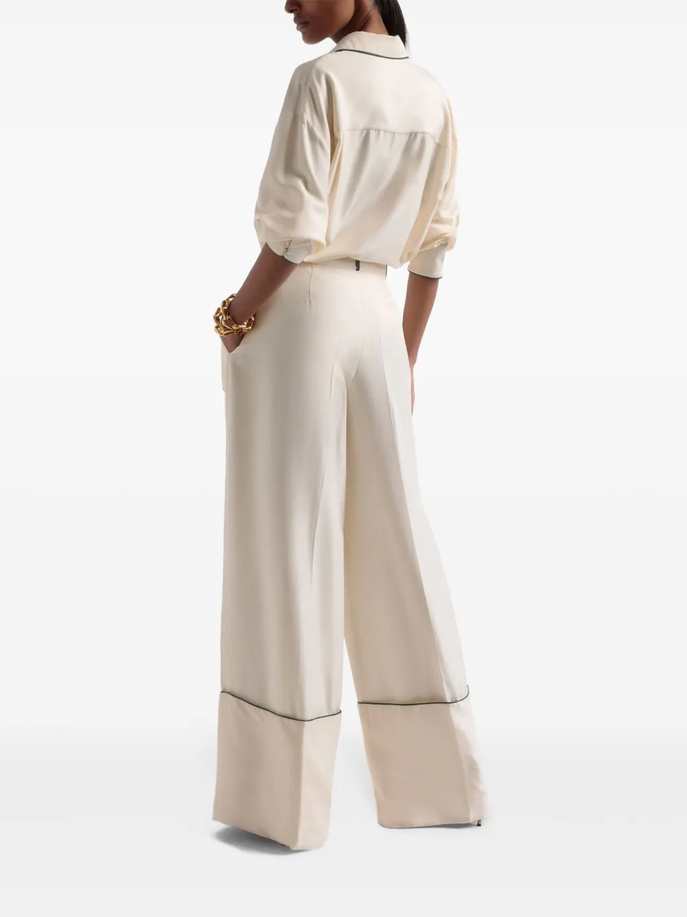 Bally Palazzo broek Beige