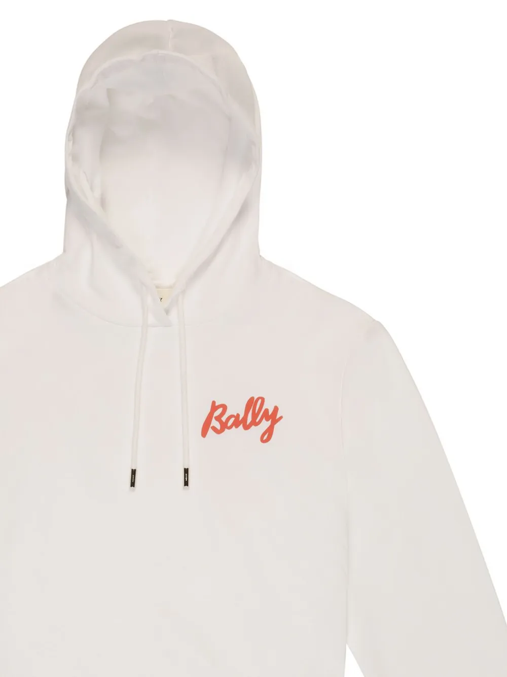 Bally logo-print cotton hoodie - Wit