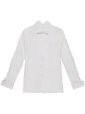 Bally long-sleeve buttoned cotton shirt - White