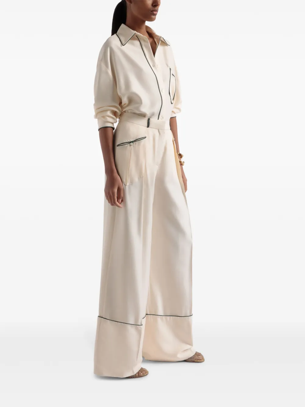 Bally Zijden blouse Beige