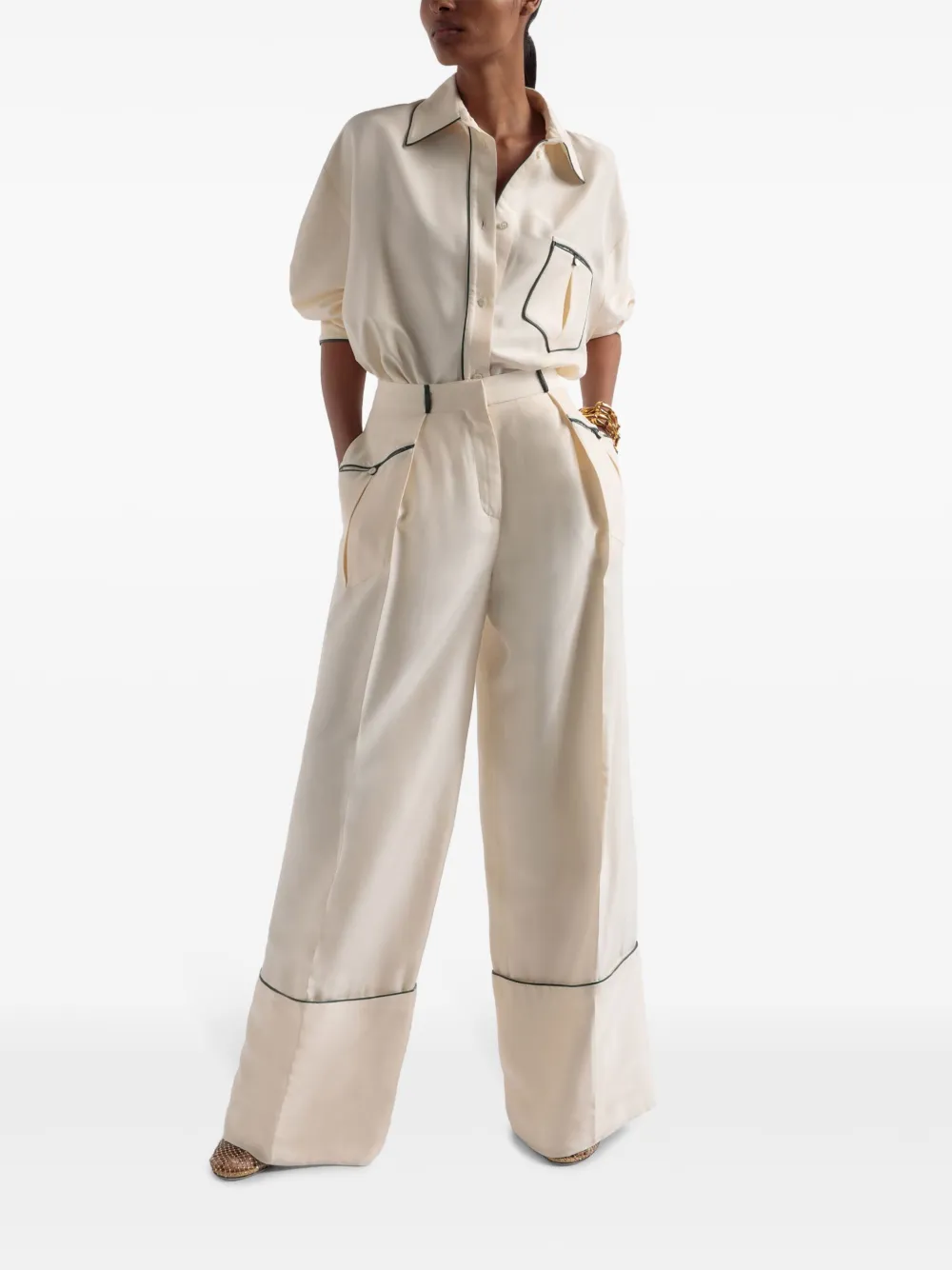Bally Zijden blouse - Beige