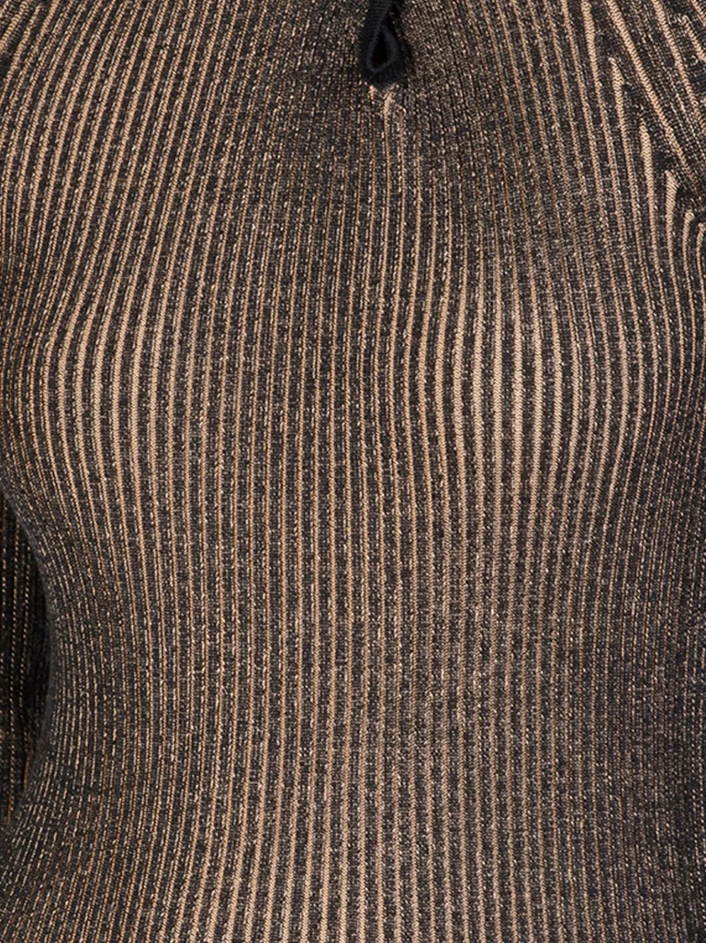 Bally long-sleeve ribbed high-neck top - Zwart