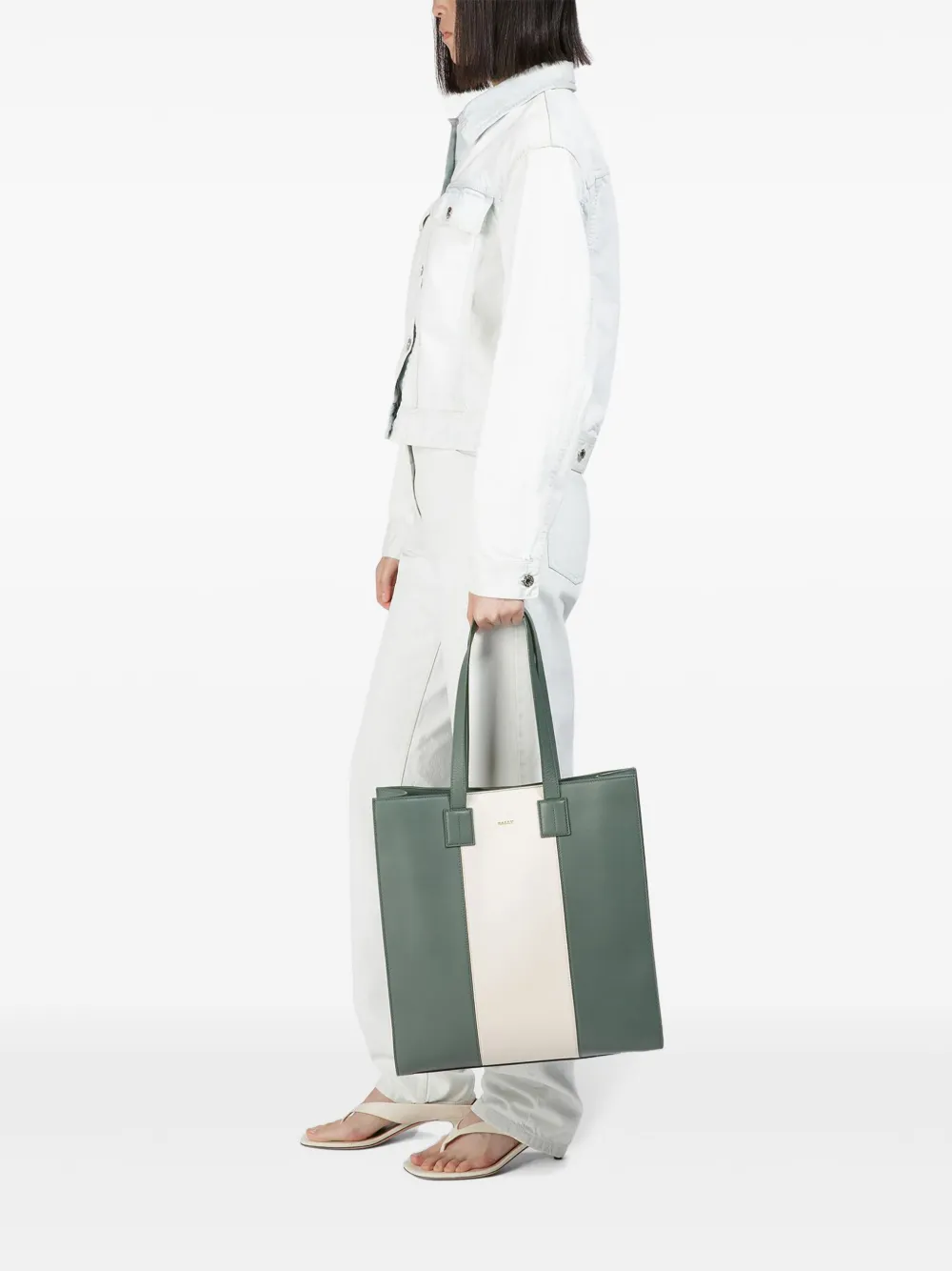 Bally Crystalia Tote Bag In Green