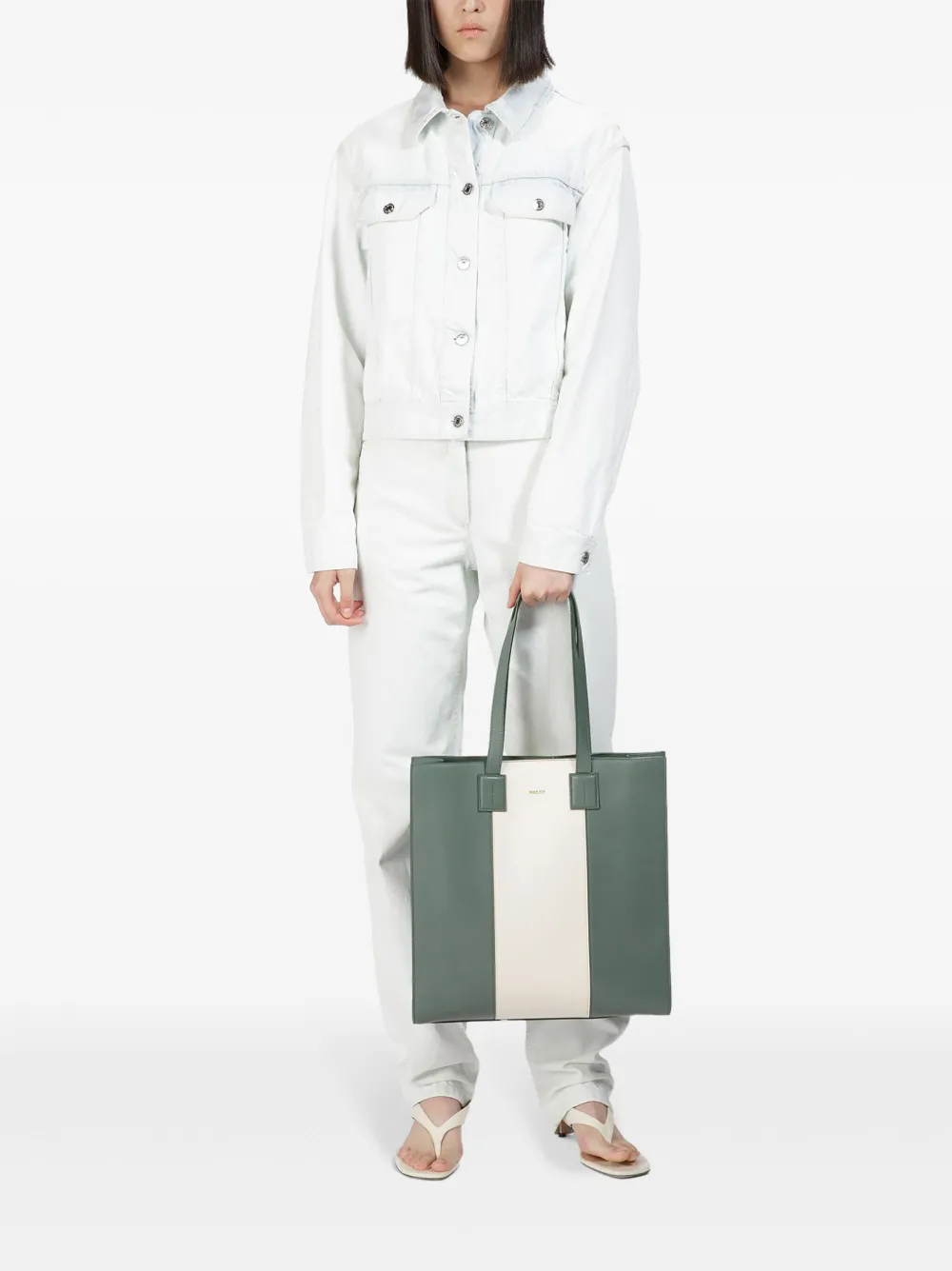 Bally Crystalia Tote Bag In Green