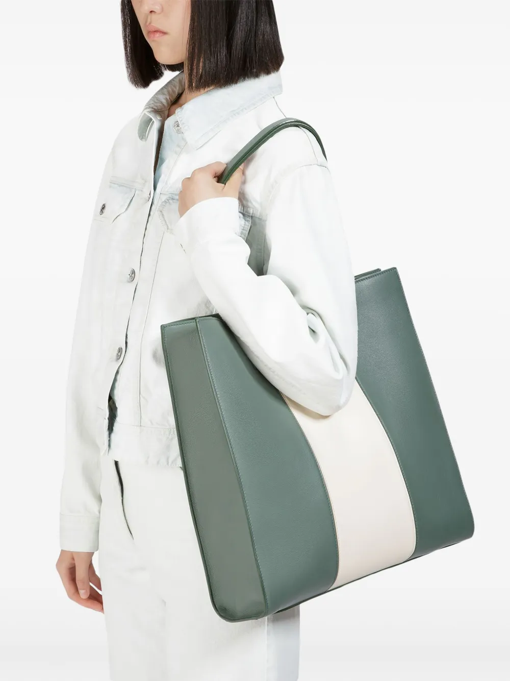 Bally Crystalia Tote Bag In Green