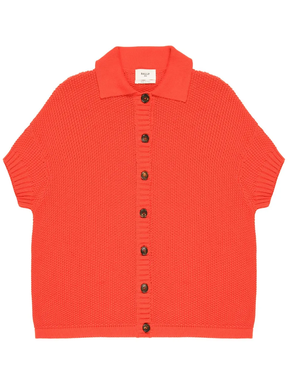 Bally short-sleeve buttoned knit cardigan