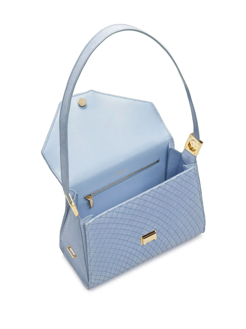 Bally Emblem Trapeze shopper Blauw
