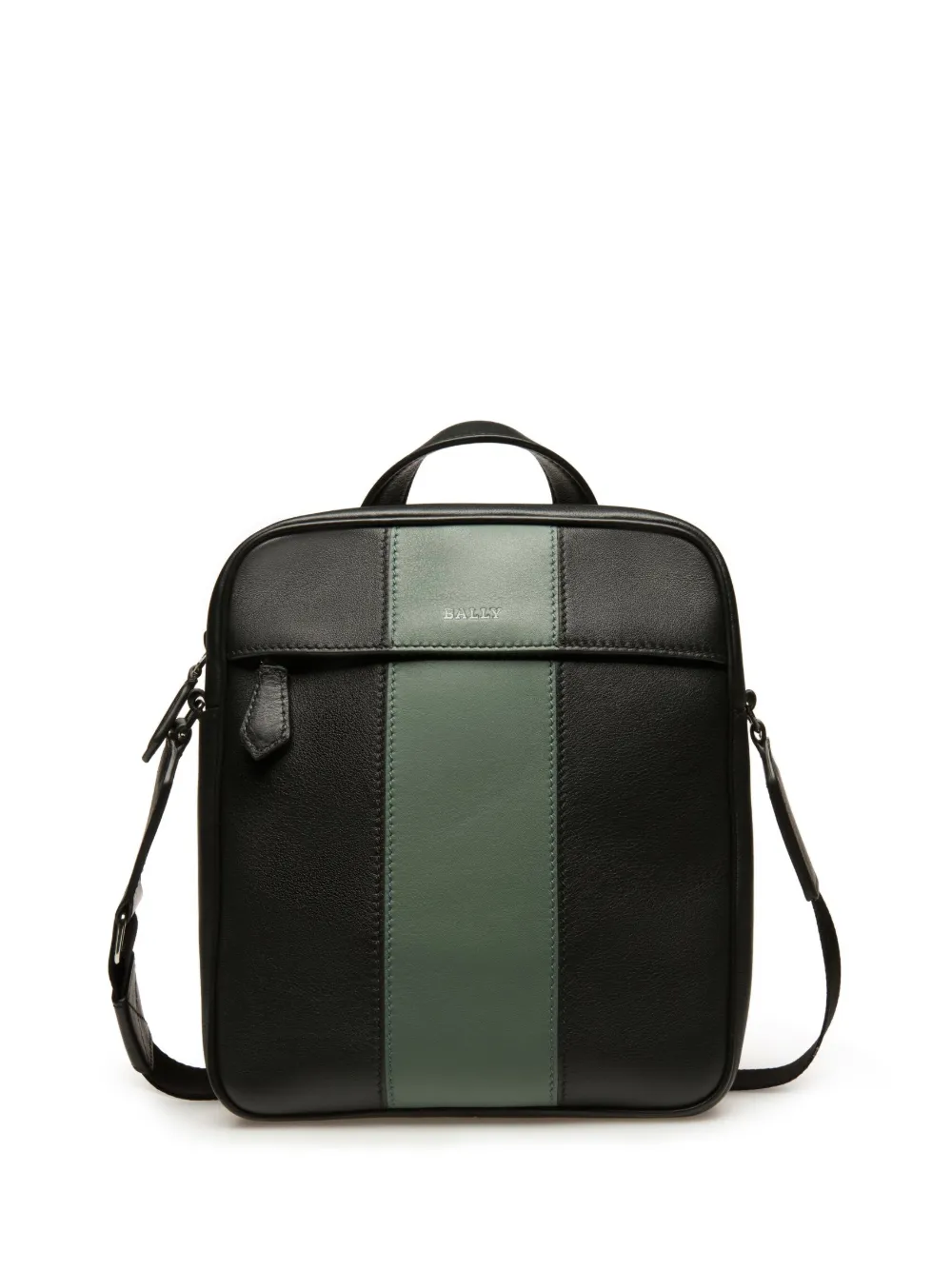 Bally Holmis leather crossbody bag - BLACK/SAGE16+PAL