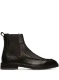 Bally Mirno almond-toe leather boots - BLACK