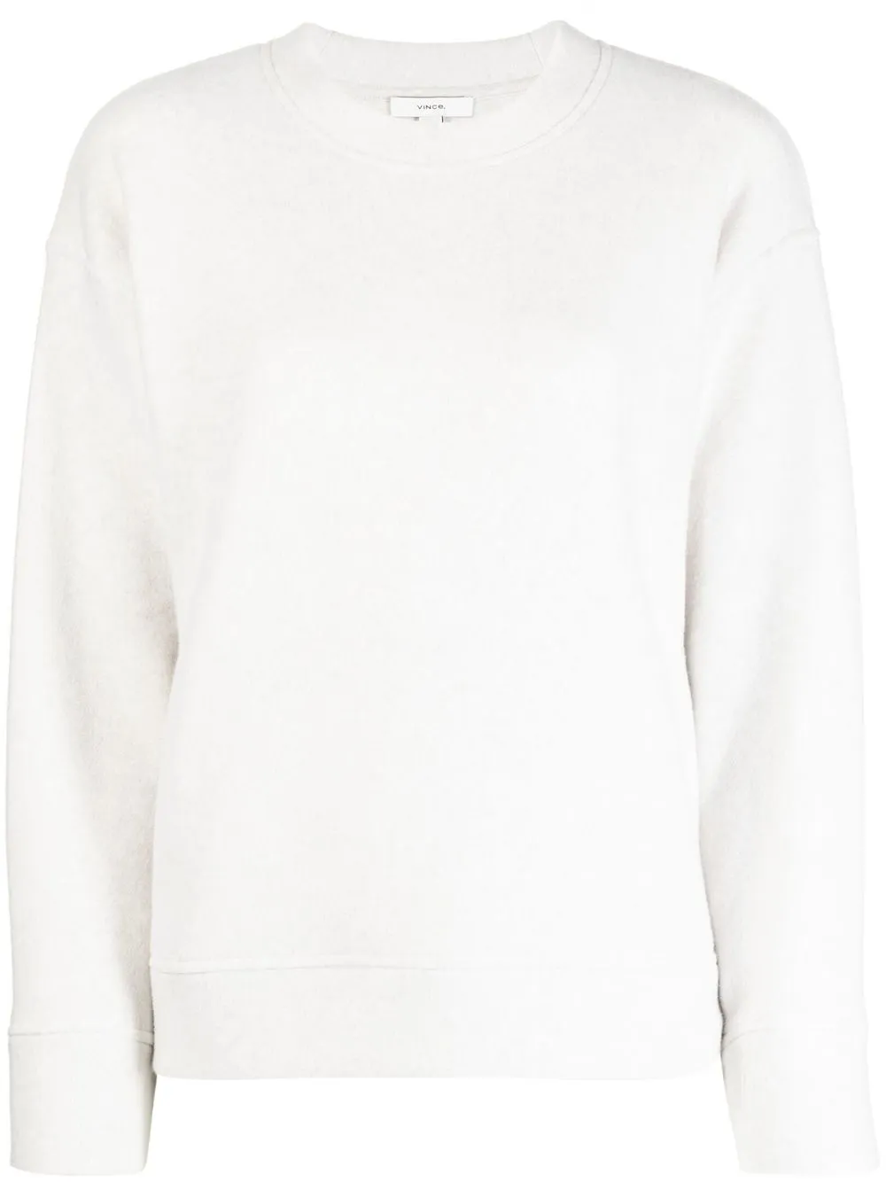 

Vince long sleeve crew neck jumper - White