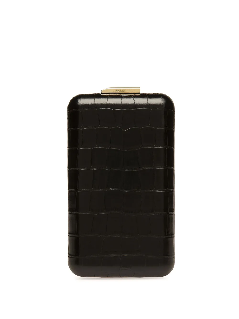 Bally embossed crocodile-effect clutch bag | Black | Image 1