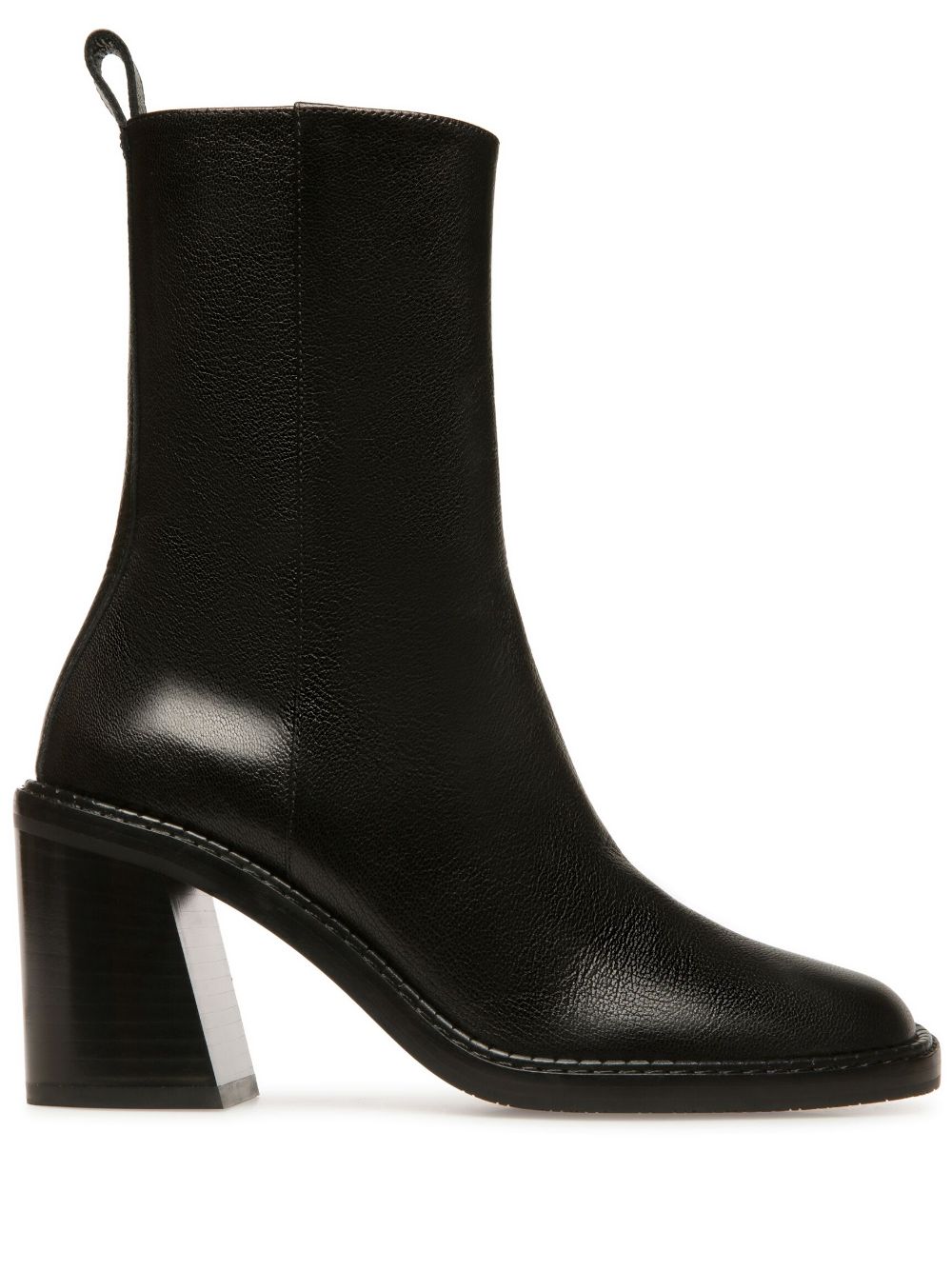 Bally Austine 75mm Square-toe Boots In Schwarz