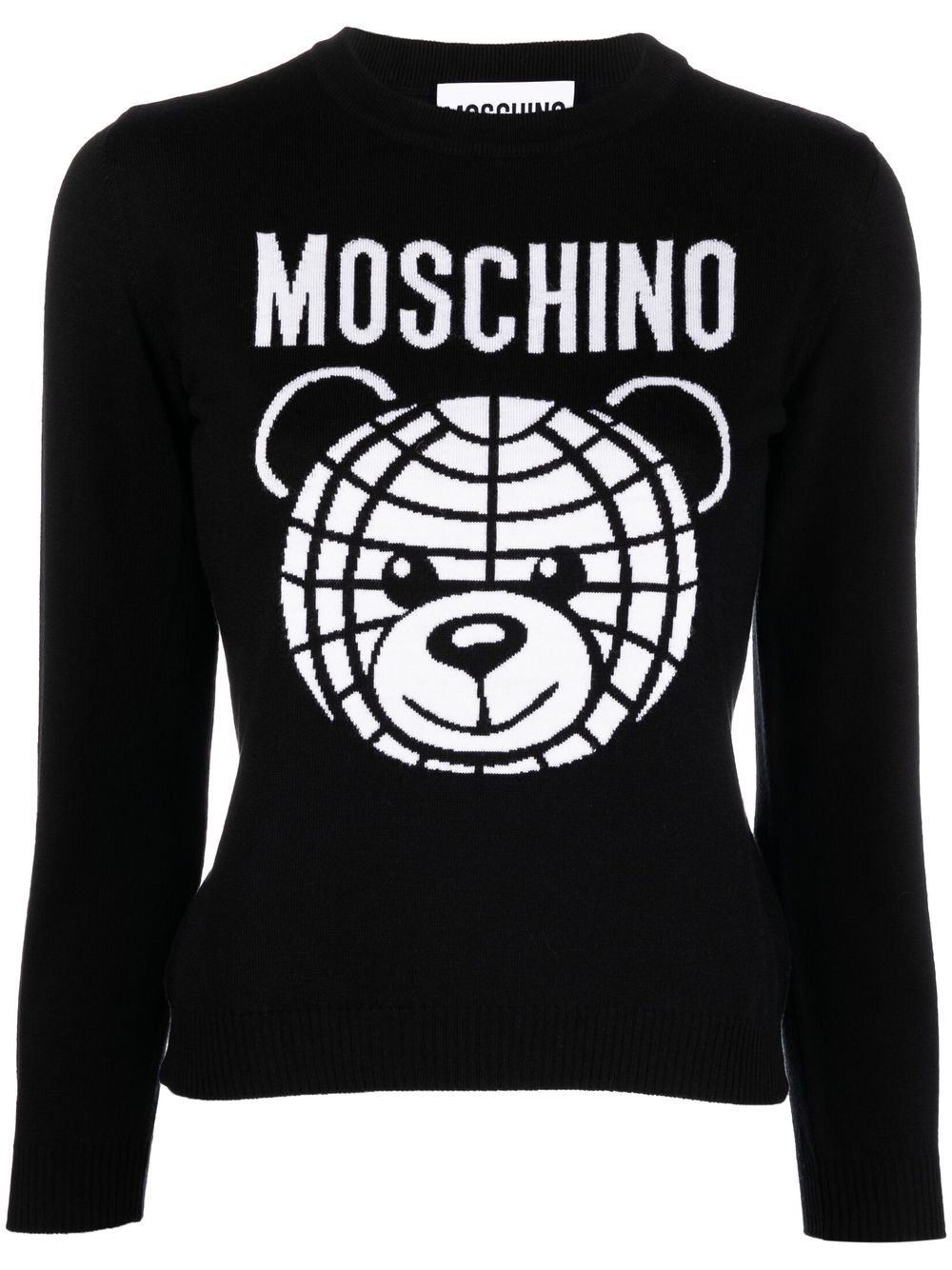

Moschino Teddy Bear motif jumper - Black