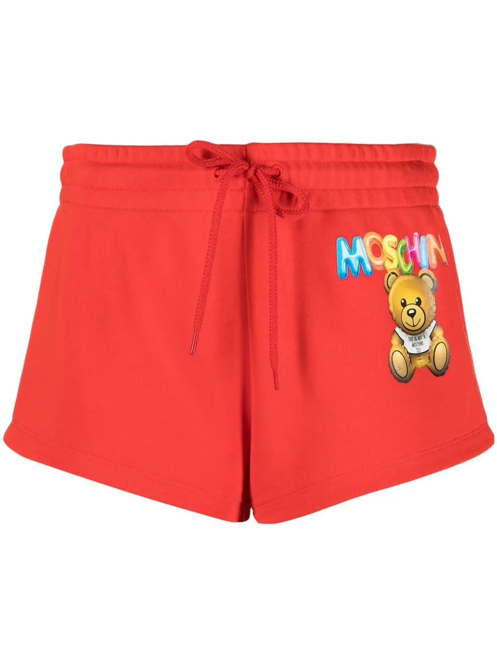 

Moschino Teddy Bear drawstring shorts - Red