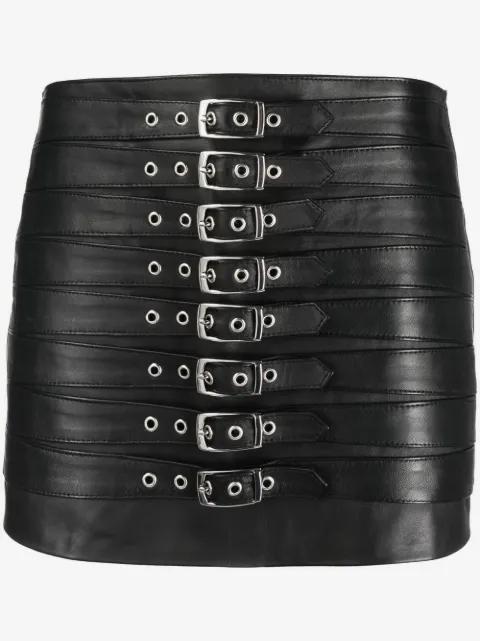 Manokhi multiple belts mini skirt