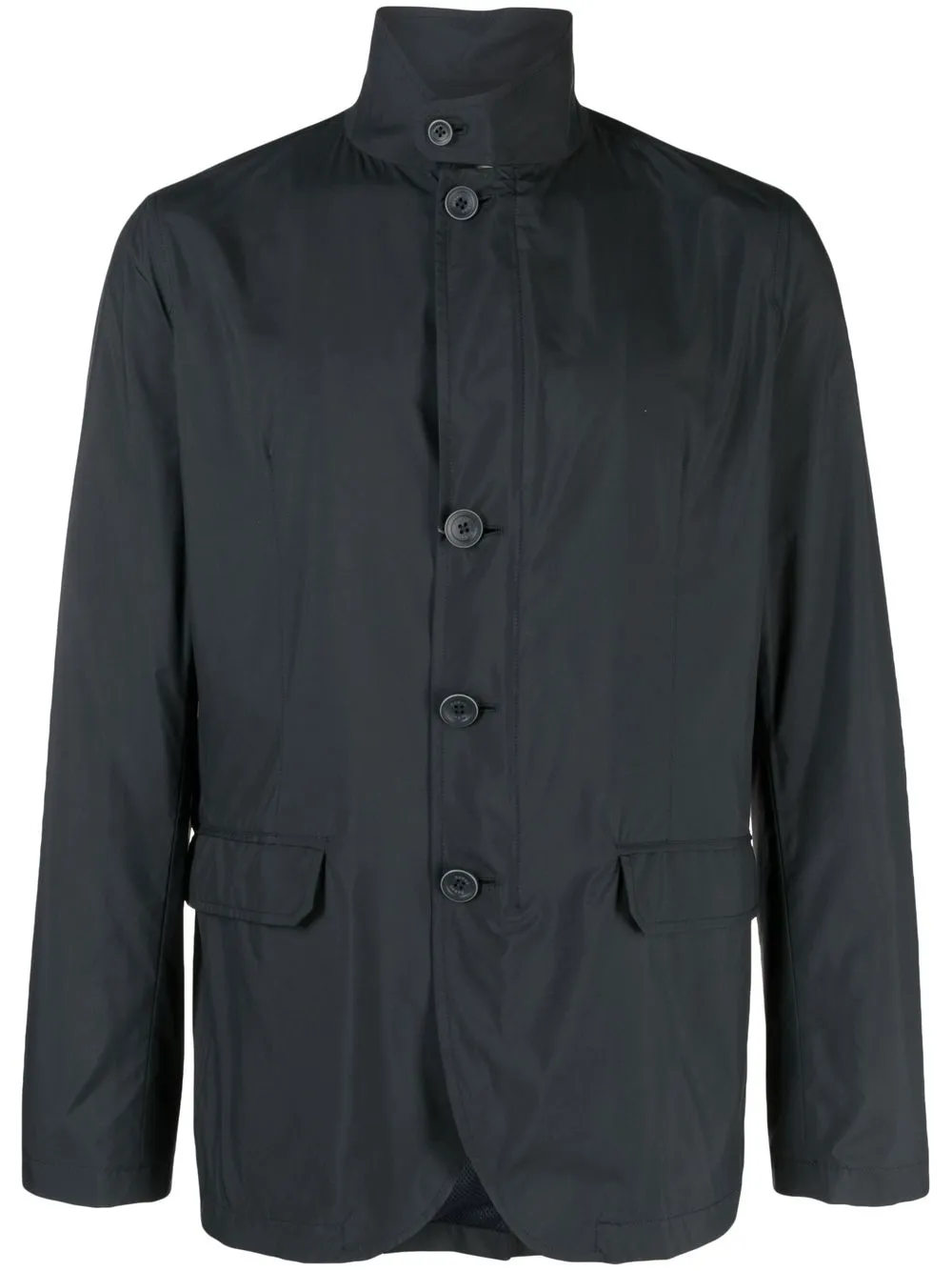 

Herno single-breasted button parka jacket - Blue