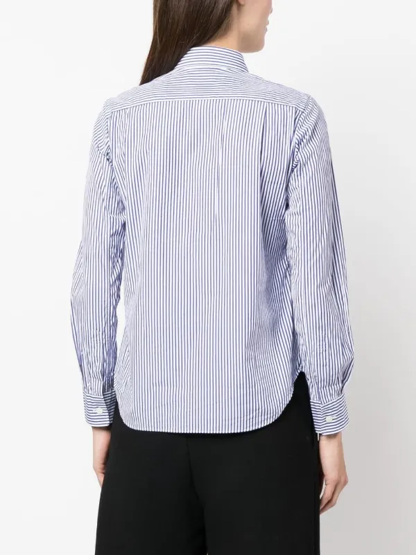 【らな】Play COMME des GARÇONS ハートパッチシャツ Comme Des Garçons Play ハートパッチ シャツ | ブルー