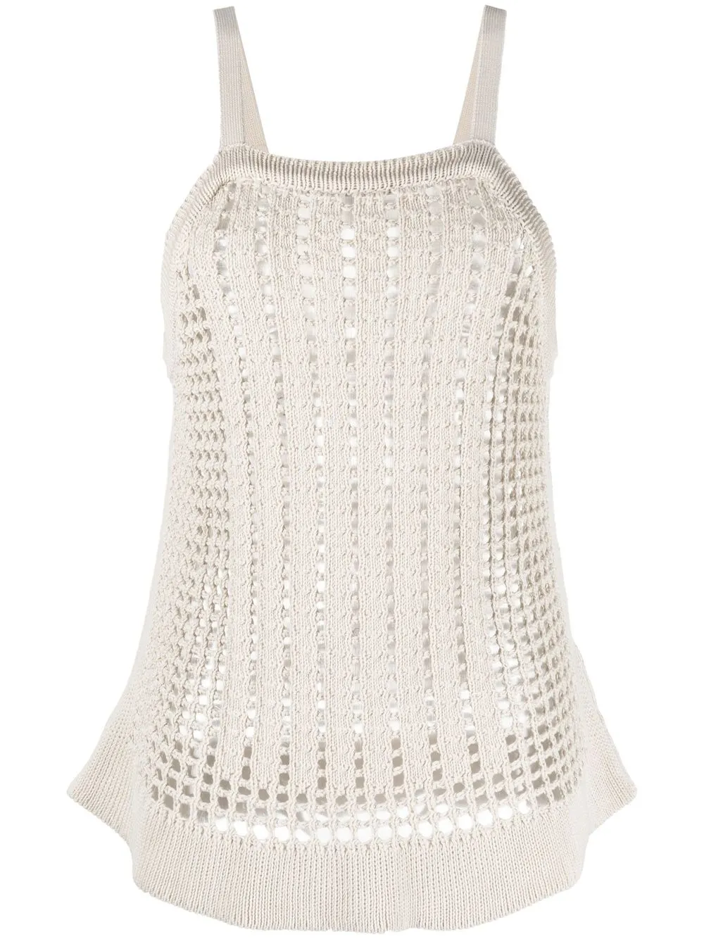 

Semicouture sleeveless crochet top - Neutrals