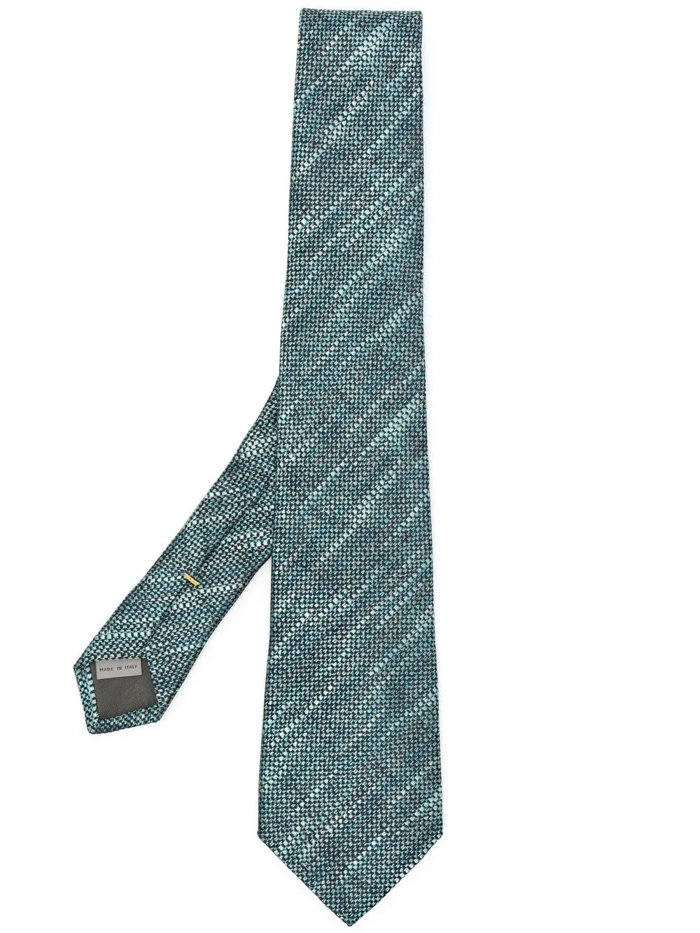 

Canali woven silk tie - Green