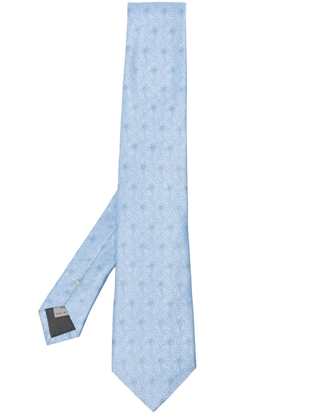 

Canali corbata de seda con estampado floral - Azul