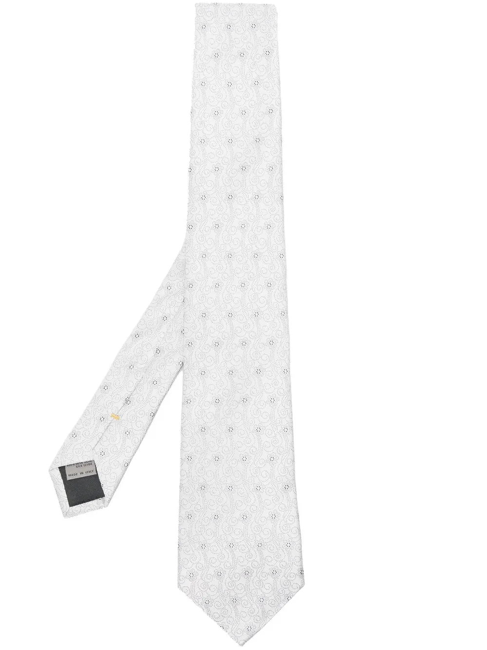 

Canali all-over floral-print tie - Grey