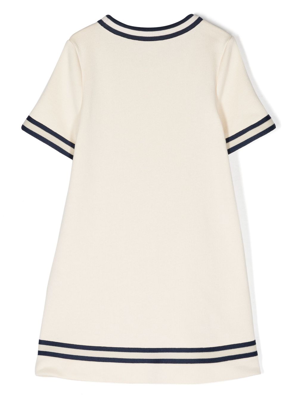 Gucci Kids Katoenen jurk met horsebit detail - Beige