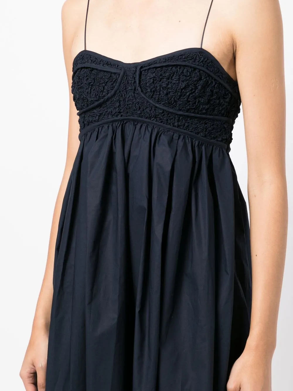 Cecilie Bahnsen Heather Bustier Maxi Dress In Blue ModeSens