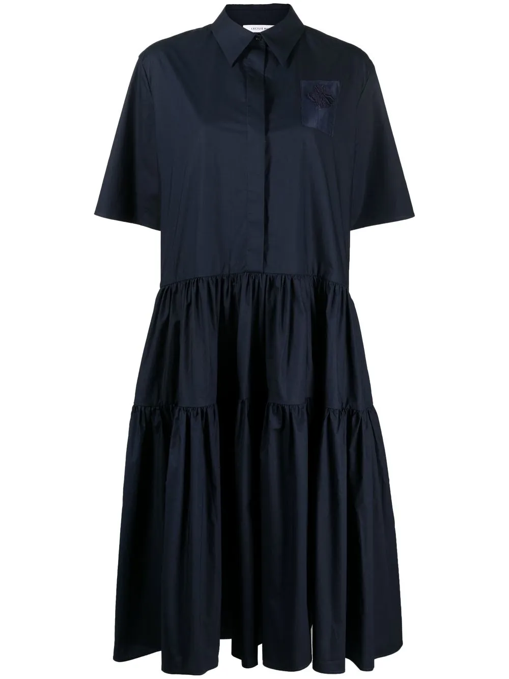 

Cecilie Bahnsen Primrose short-sleeve dress - Blue