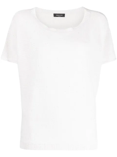 Fabiana Filippi side-slit T-shirt